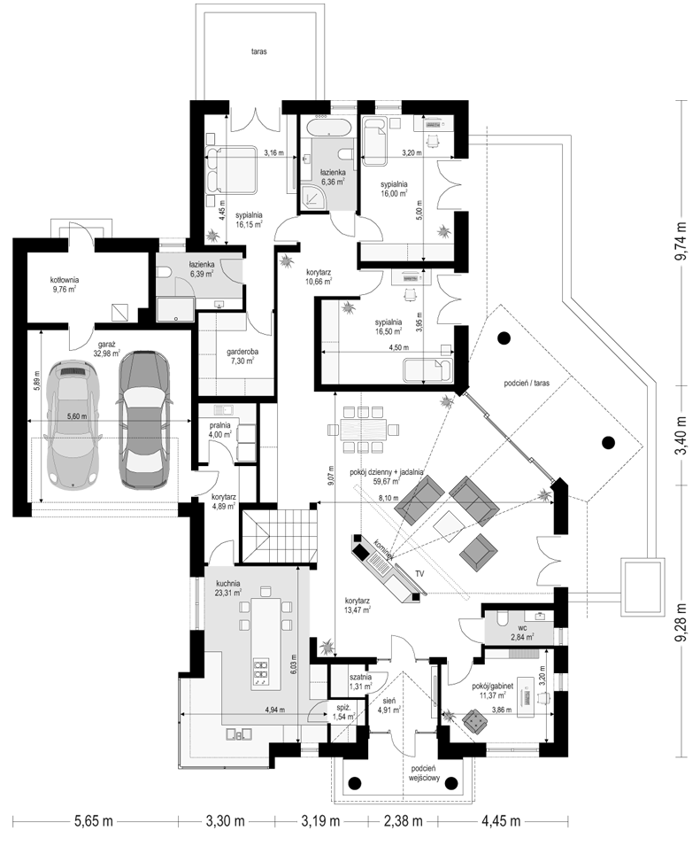 План проекта дома s8-370 фото 1