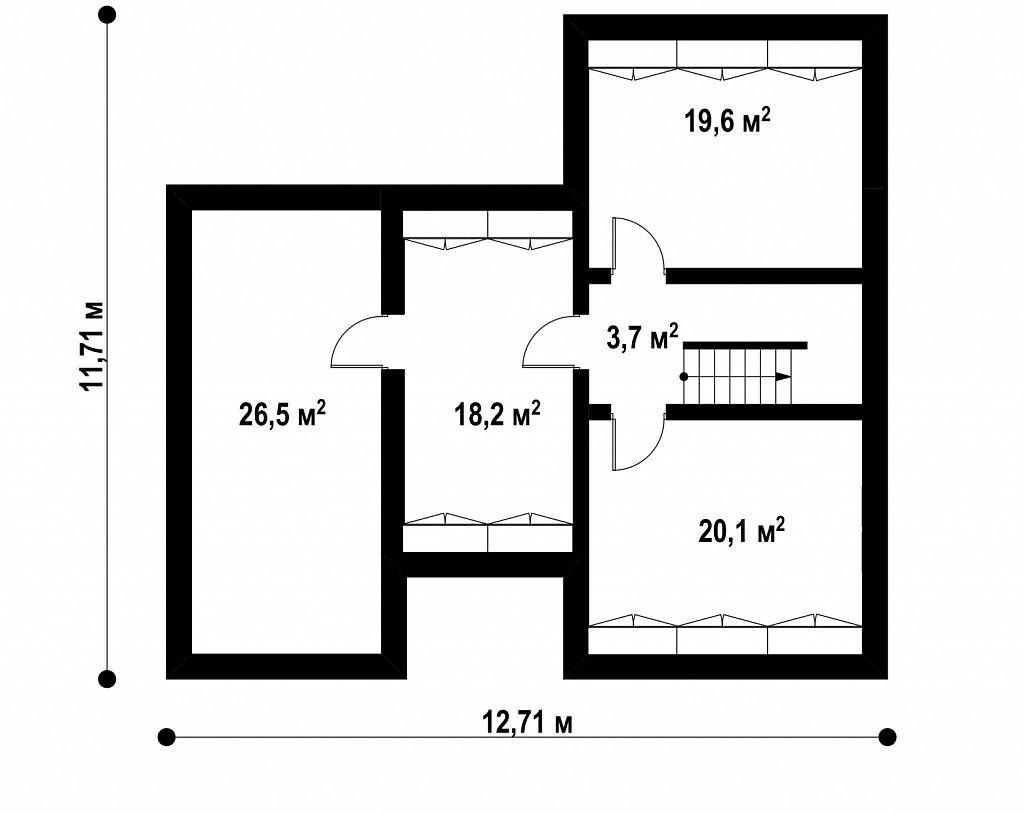 План проекта дома S3-254-1 фото 1