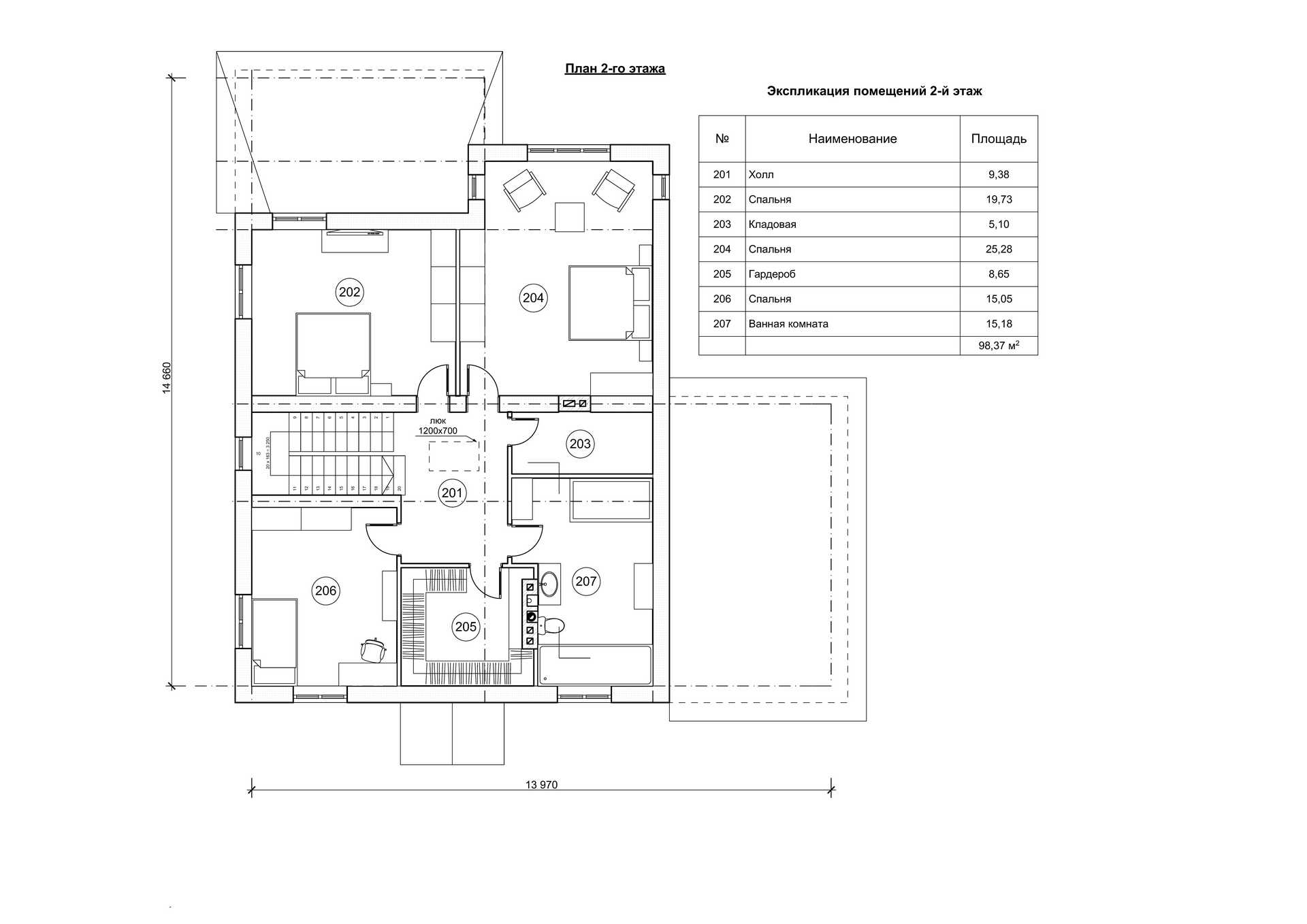План проекта дома S-249-1 фото 2