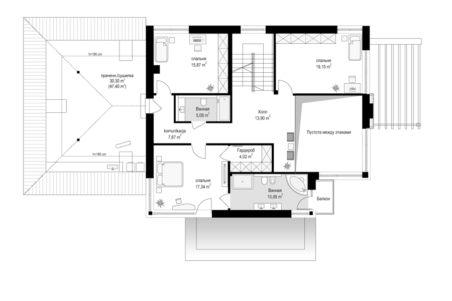 План проекта дома S8-399 фото 2