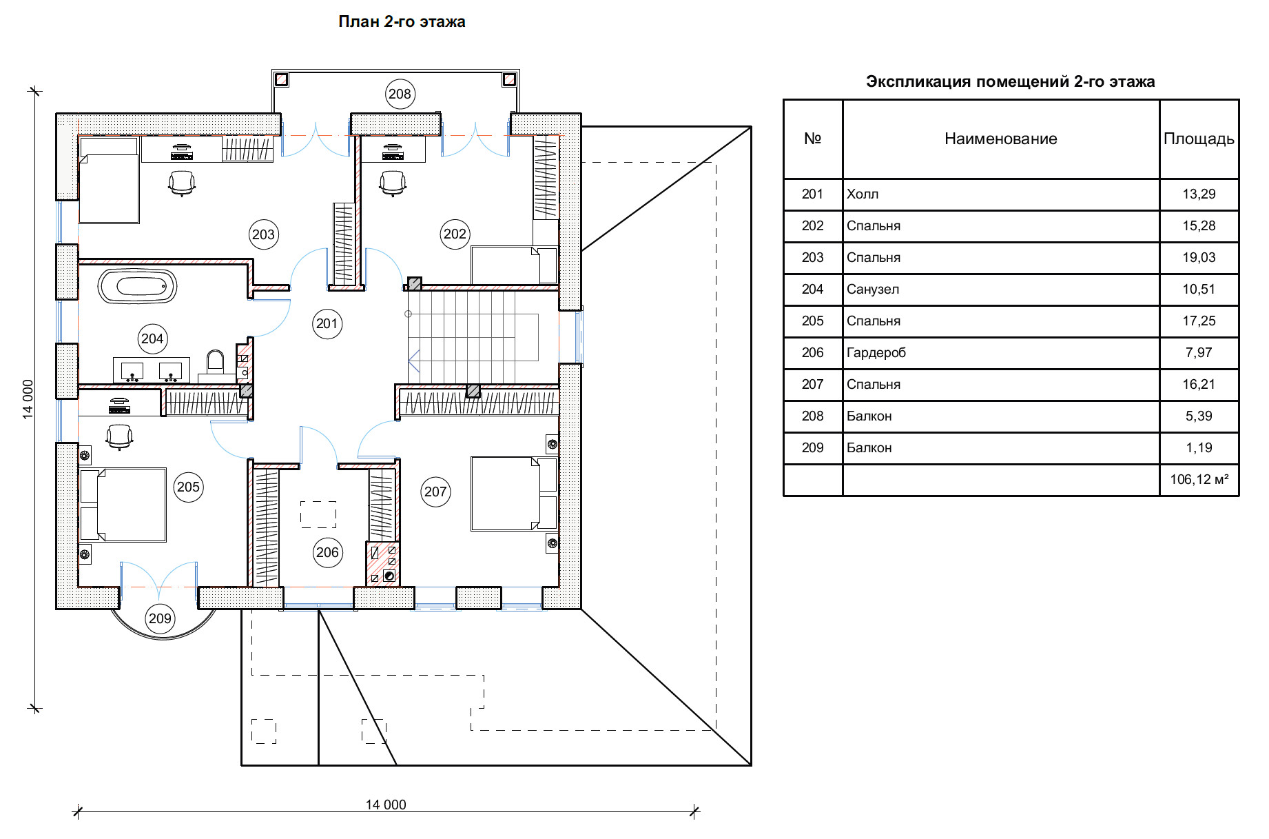 План проекта дома S-243-1 фото 2