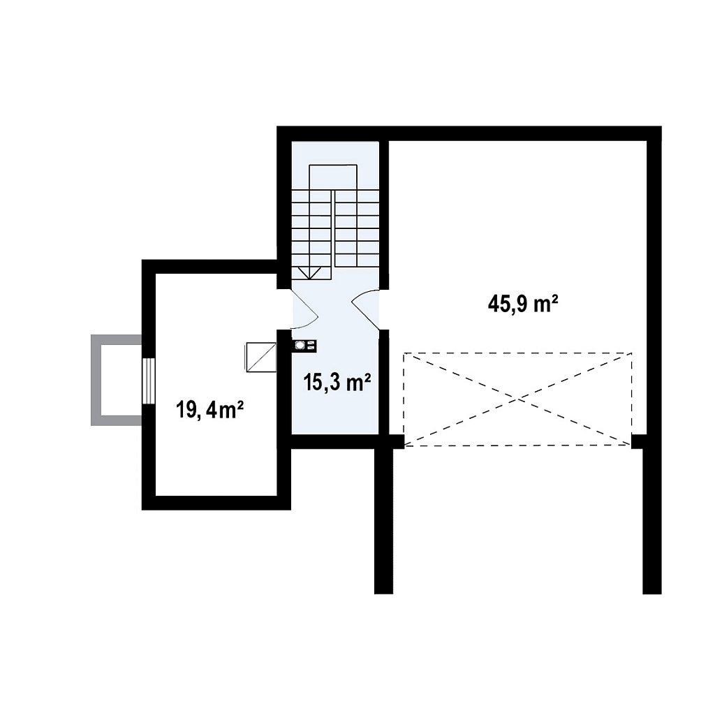 План проекта дома S3-221-3 фото 1