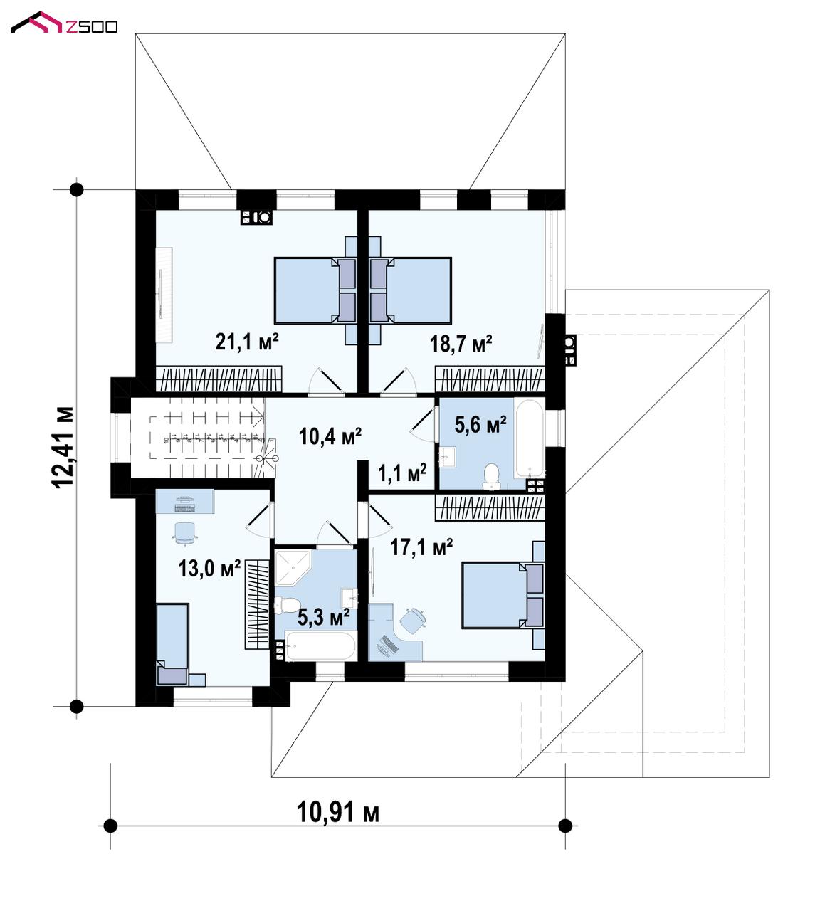 План проекта дома S3-336 фото 3