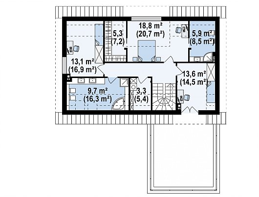 План проекта дома S3-239-4 фото 2