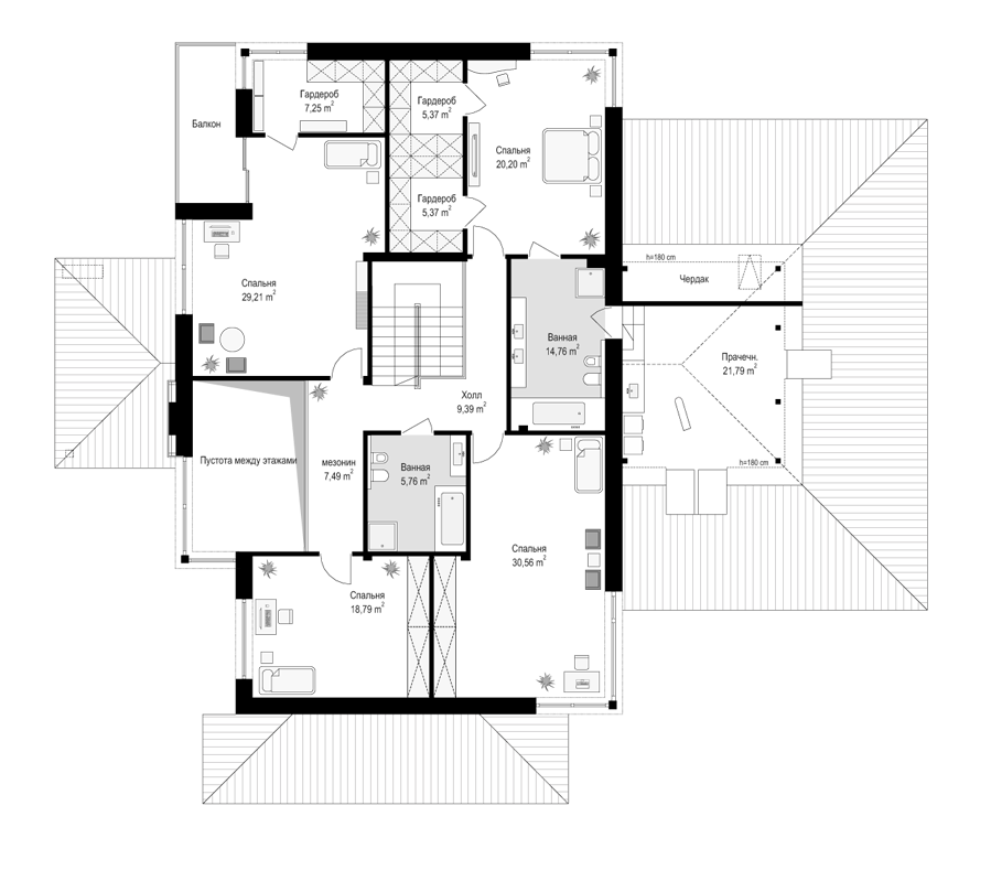 План проекта дома S8-540 фото 2