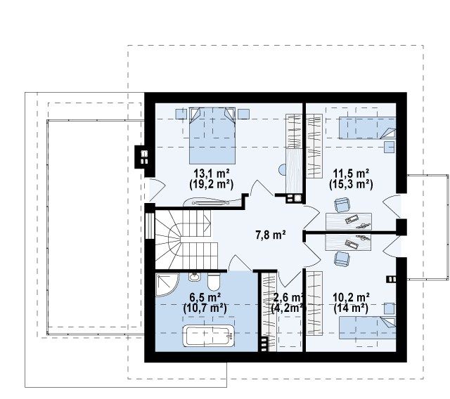 План проекта дома S3-180-1 фото 2