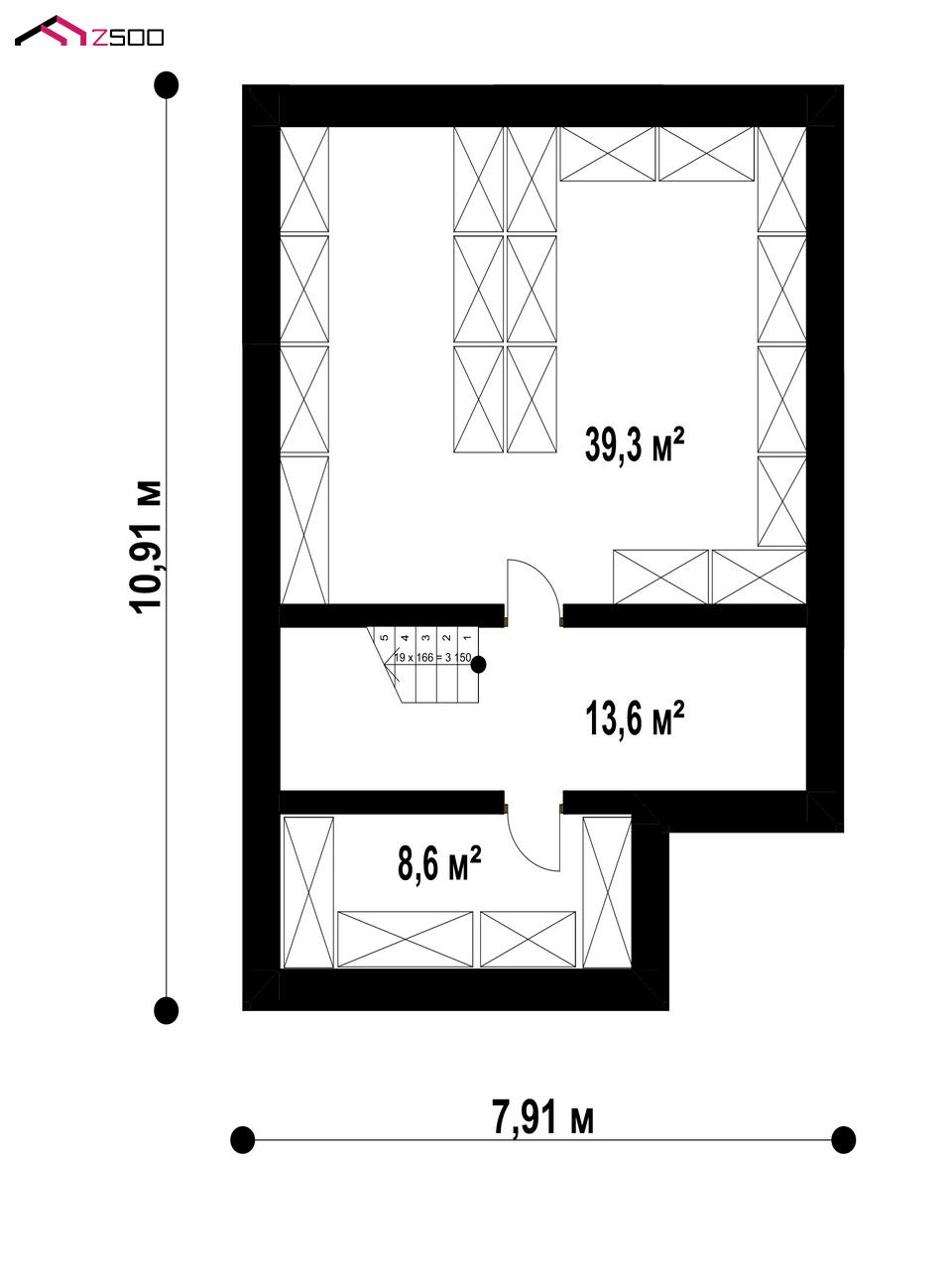 План проекта дома S3-191-11 фото 1