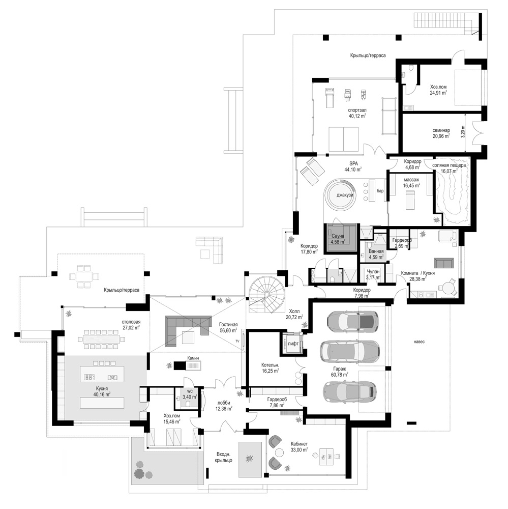 План проекта дома S8-1200 фото 1