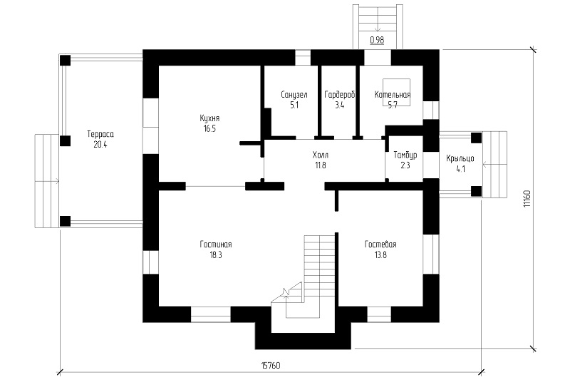 План проекта дома S7-179 фото 1