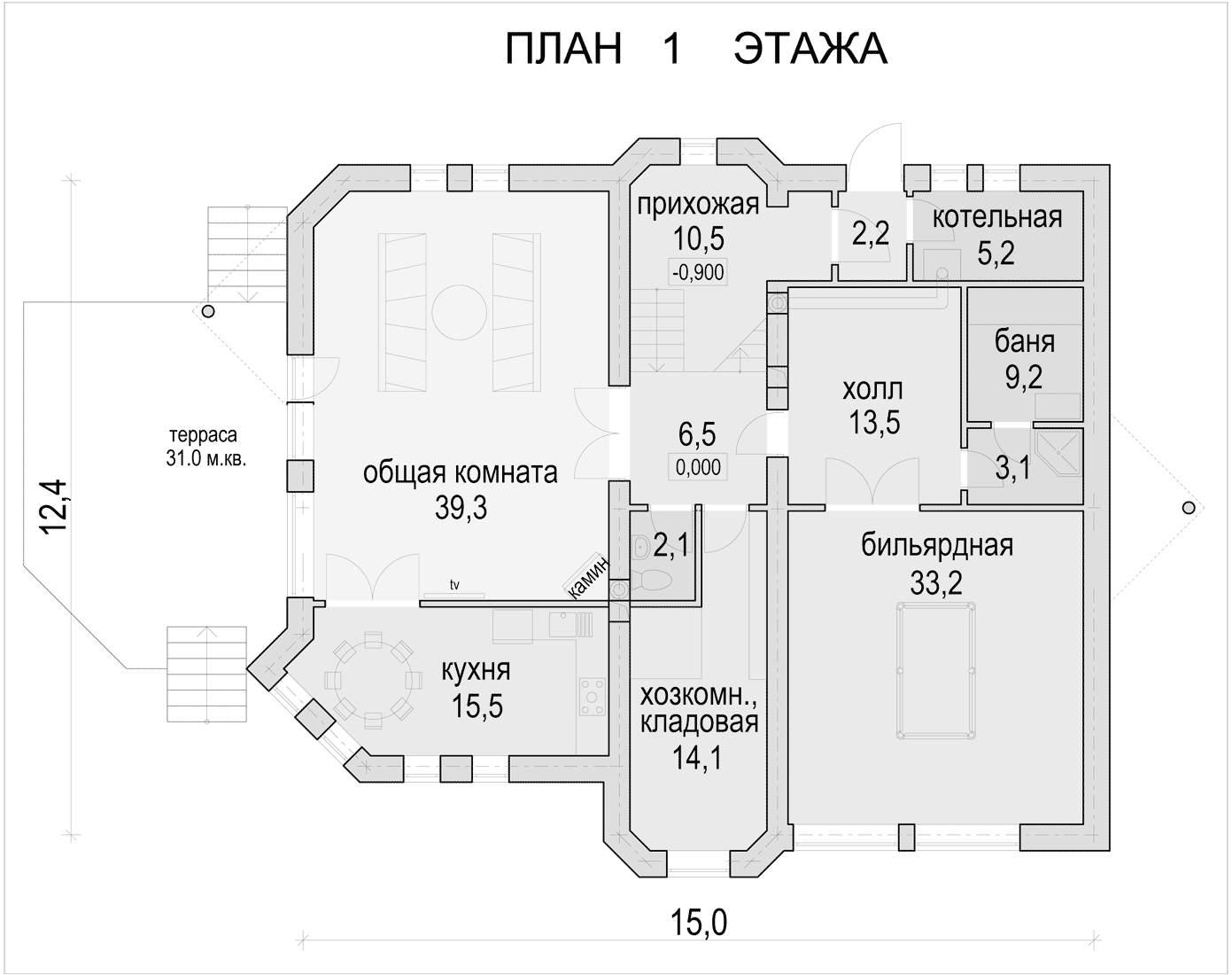 План проекта дома S1-387 фото 1