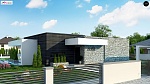 Проект стильного одноэтажного дома с внутренним двориком s3-153-4 (Zx153)