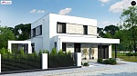 Проект двухэтажного дома в стиле хайтек s3-147-6 (Zx92 GP)
